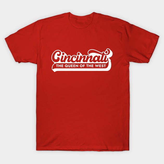 Cincinnati Script Lettering T-Shirt by AeronautDesignCo